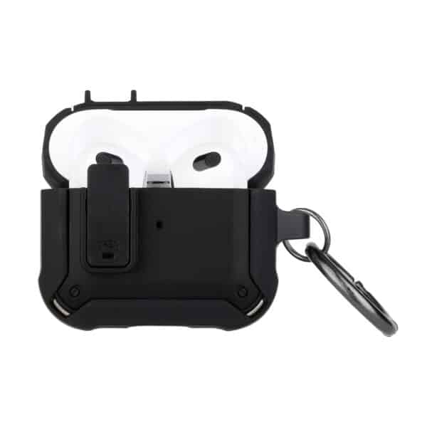 For AirPods Pro2 (2022 2nd Version) Switch Closure Premium Ultra ShockProof Hybrid With Metal Hook Case Cover