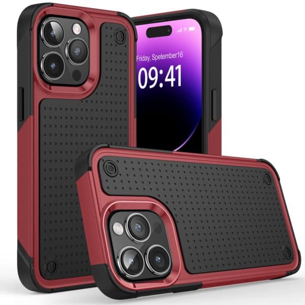 For Apple iPhone 14 PRO 6.1" DOT Thick Beautiful Hybrid Case Cover