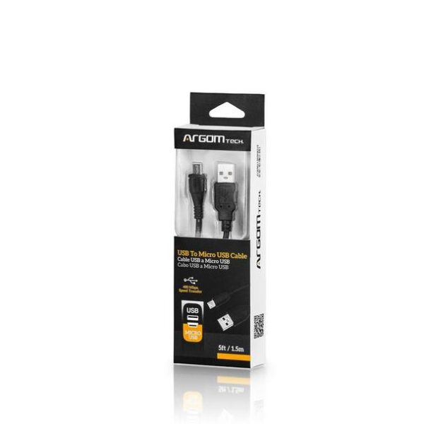 Argom Cable USB 2.0 to Micro USB Cable - 5 ft