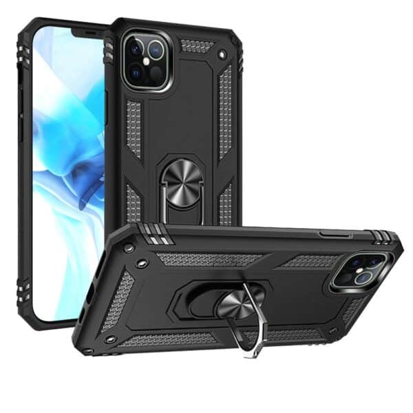 For Apple iPhone 14 PRO 6.1" Ring Magnetic Kickstand Hybrid Case Cover