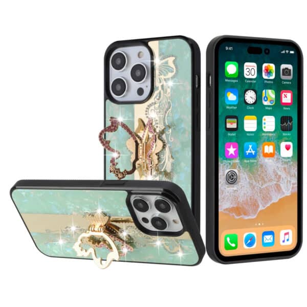For Apple iPhone 11 (XI6.1) SPLENDID Diamond Glitter Ornaments Engraving Case Cover