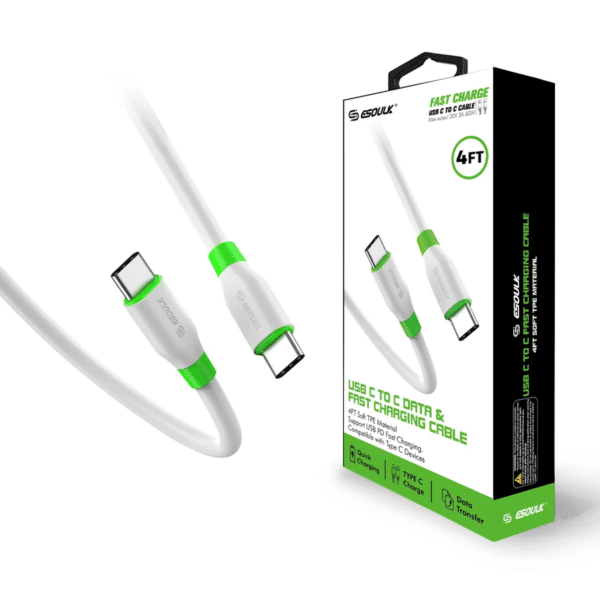 Esoulk 4FT PD Fast Charge USB-C To USB-C
