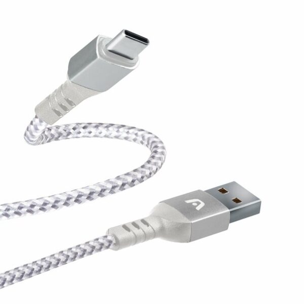 Type-C to USB 2.0 - Nylon Braided -Metal Connector - Fast Charging 6FT