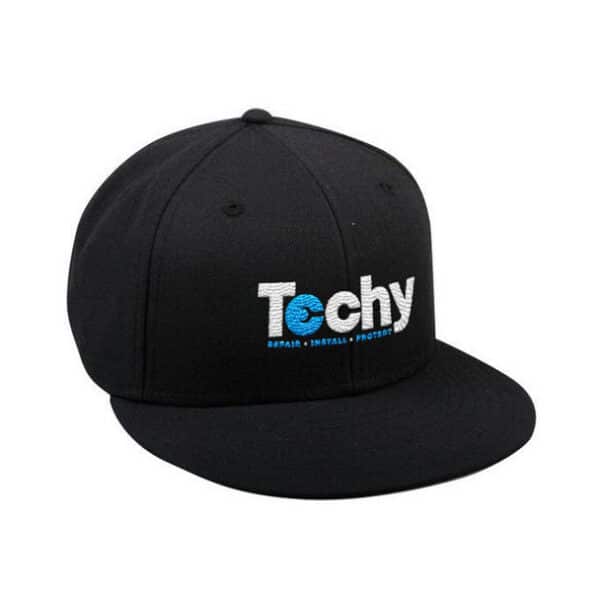 Techy Flatbill Cap Black
