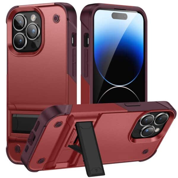 For Apple iPhone 14 PRO MAX 6.7" Thunder Kickstand Hybrid Case Cover