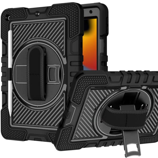 For Apple iPad A16 2025 / iPad 10th Gen 3in1 Multi-Functional Tablet Case for Hand, Shoulder, Pencil & Stand