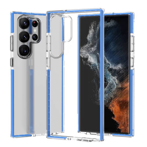 For Samsung Galaxy S23 ULTRA Premium Transparent Clear TPU TPE Hybrid Case Cover