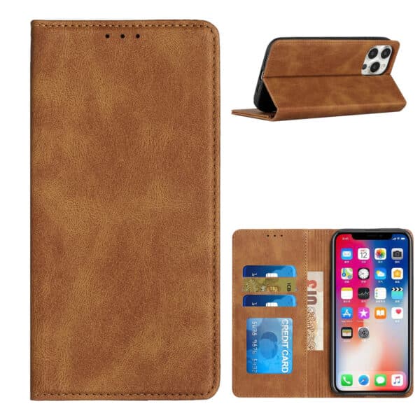 For Moto G 5G 2022 Wallet Premium PU Vegan Leather ID Card Money Holder with Magnetic Closure