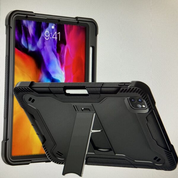 For Apple iPad Pro 12.9 inch (2021) Tough Tablet Strong Kickstand Hybrid Case Cover