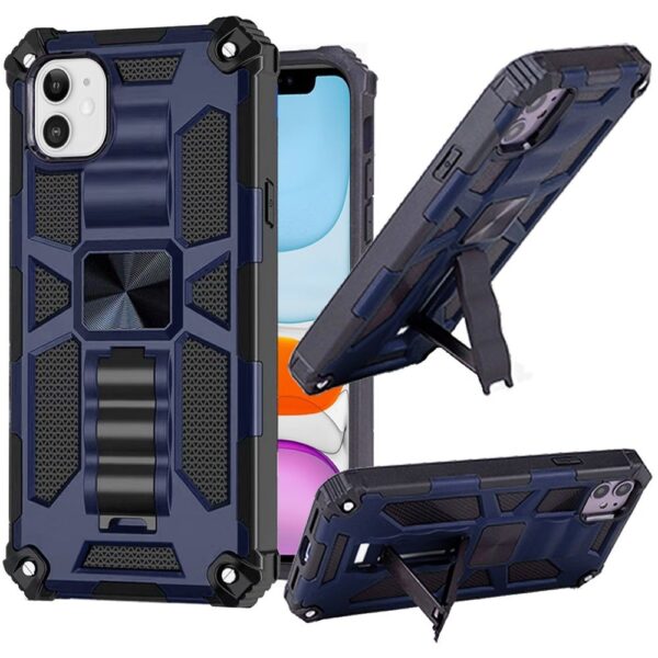 For Apple iPhone 14 PRO 6.1" Machine Magnetic Kickstand Case Cover