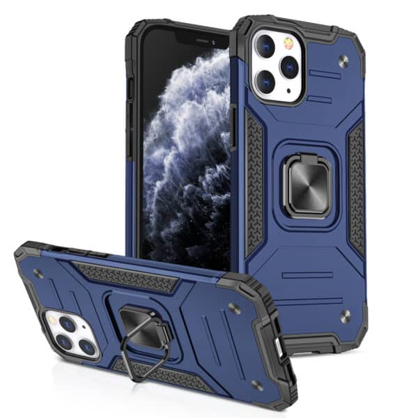 For Apple iPhone 15 Pro Max Robust Magnetic Kickstand Hybrid Case Cover