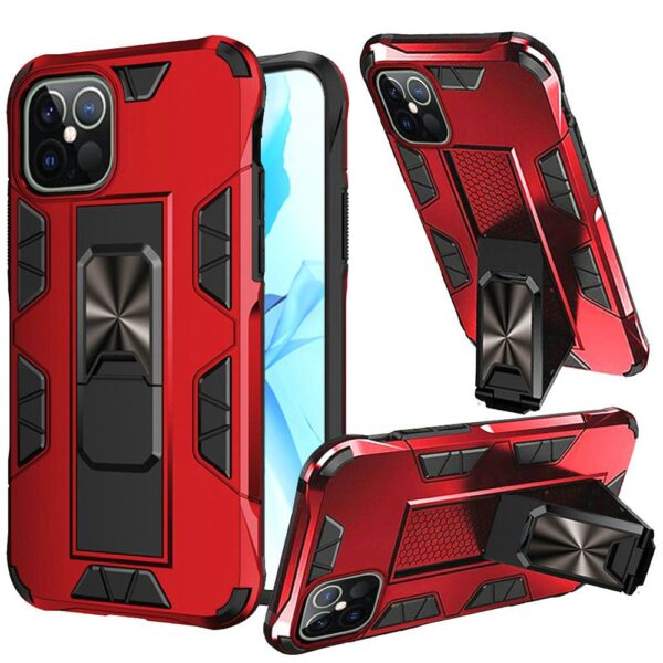 For Apple iPhone 13 Pro 6.1 (3 Cameras) Optimum Magnetic RingStand Case Cover
