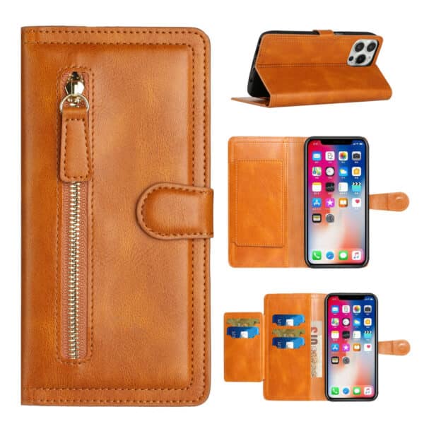 For Moto G Stylus 5g 2022 Premium Wallet MultiCard Holder Money Zipper With Magnetic Flap