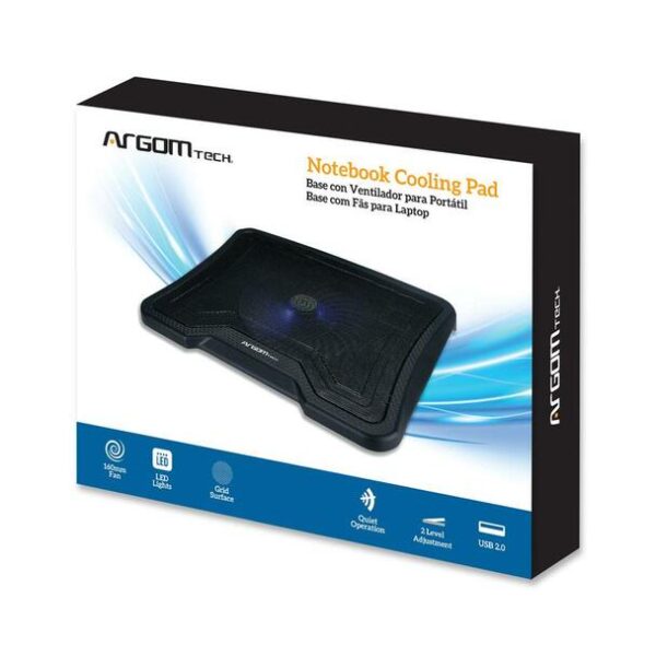 Notebook Cooling Pad 1 Large Fan and 2-Ports USB 2.0