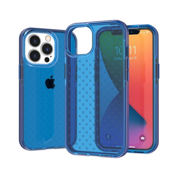 For Apple iPhone 13 Pro Max CROSS Design Ultra Thick 3.0mm Transparent ShockProof Hybrid Case Cover