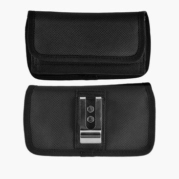 Horizontal Nylon Black Pouch