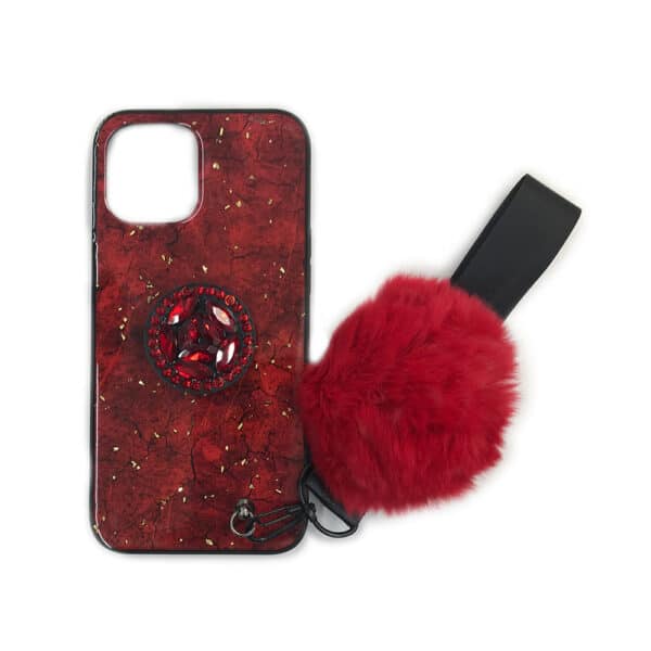For Apple iPhone 12 Pro Max 6.7 Fur Ball Marble Case Cover