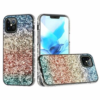 For Apple iPhone 13 Decorative Glitter with Diamond All Around Hybrid
