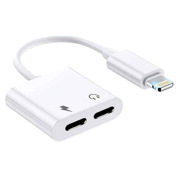 2 IN 1 Lightning/iPhone to Lightning/Headphones + Lightning Adaptor